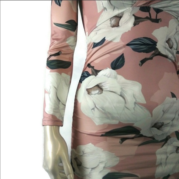 CBR Floral Bodycon Dress M - Picture 3 of 7
